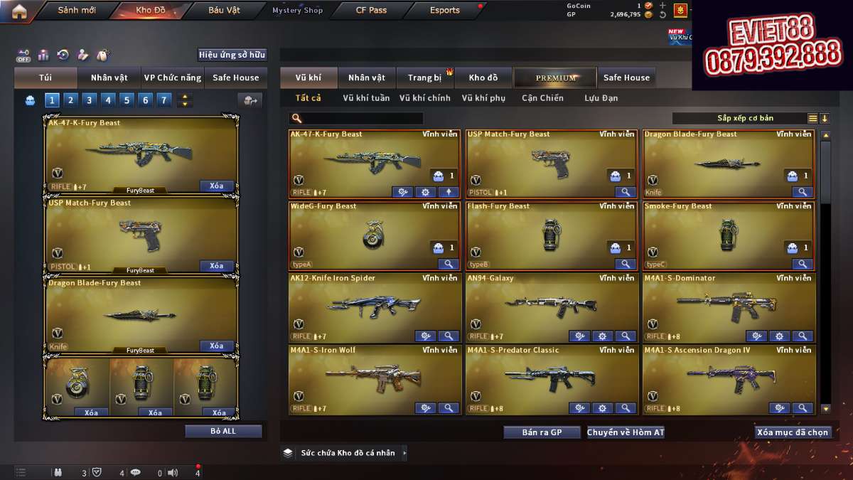 shop acc cf uy tin gia re